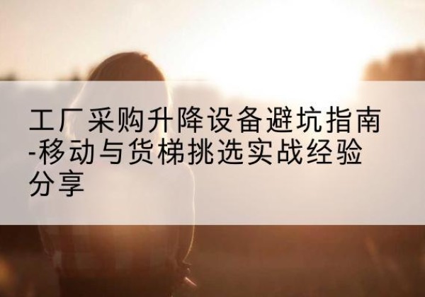 邵武移动式升降机怎么选-工厂采购升降设备避坑指南-移动与货梯挑选实战经验分享